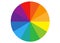 Colorful basic color picker wheel to choose colors