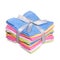 Colorful Bathroom Towels isolated