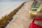 Colorful beach chairs