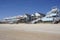 Colorful beach houses along the North Carolina coast