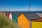 Colorful beach huts at Saltburn by the Sea, North Yorkshire