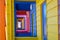 Colorful beach huts at Saltburn by the Sea, North Yorkshire