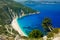 Colorful beach of Myrtos