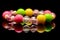 A colorful beaded bracelet