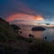 Colorful beautiful sunset from Prom Thep Cape viewpoint