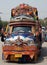 A colorful Bedford truck used as bus in Peshawar, Pakistan