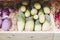 Colorful beets on a farmers market stall