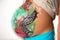 Colorful belly painting
