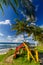 Colorful Bench on Caribbean Coast