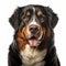 Colorful Bernese Mountain Dog Portrait In Unreal Engine Style