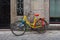 Colorful bicycle in Amsterdam.