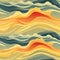 Colorful biomorphic waves in the ocean pattern with soft, tonal colors (tiled)