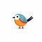 Colorful Bird Icon: Playful Character Design With Subtle Irony