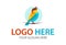 Colorful Bird Sing on Branch logo Design