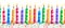 Colorful birthday cake candles