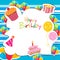 Colorful birthday card