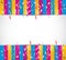 Colorful birthday confetti background