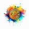 Colorful Bitcoin Art: Drips, Splatters, And Flat Design