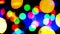 Colorful blinking bokeh festive light particles