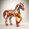 Colorful Block Horse A Toycore Masterpiece In 3d Lego