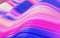 Colorful blue purple pink wavy glossy