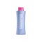 Colorful blue shampoo bottle with pink cap - realistic mockup