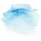 Colorful blue watercolor splash background. Abstract ink spot