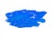Colorful blue watercolor stain with aquarelle paint blotch .