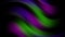 Colorful blurred light stripes in motion over on abstract background. Rainbow rays. Led Light. Future tech. Shine dynamic scene. N