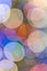 Colorful blurred out of focus abstract background circles