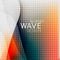 Colorful blurred wave business background