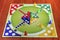 Colorful board for playing traditional children\'s game