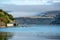 Colorful Boat Sheds with beautiful reflection on daytime  at Duvauchelle, Akaroa Harbour on Banks Peninsula in South Island, New