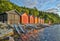 Colorful Boathouse in Norway
