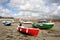 Colorful boats in the harbor.