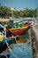 Colorful boats in the harbor, Taken in Vietnam around Hoi An in 2019