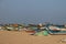 Colorful boats - Serenity Beach - Pondicherry tourism - India holiday destination - beach vacation