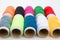 Colorful bobbins