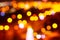 Colorful bokeh defocused blurred lights of cityscape. Abstract background