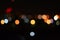 Colorful bokeh light at night as background