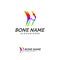 Colorful Bone logo design vector, Knee logo designs template, Creative design concept, logotype element for template