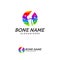 Colorful Bone logo design vector, Knee logo designs template, Creative design concept, logotype element for template