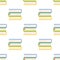 Colorful Books Flat Icon Seamless Pattern