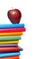 Colorful books stack education