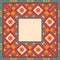 Colorful border in navajo style