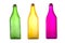 Colorful Bottles on White