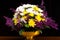 Colorful bouquet flowers isolated