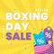 colorful boxing day sale illustration vector design