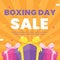 colorful boxing day sale illustration vector design