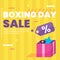 colorful boxing day sale illustration vector design